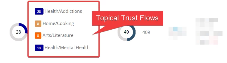 Exemple de profil de topical trust flows